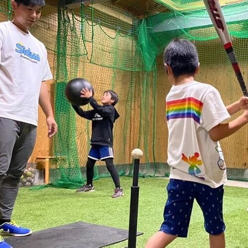 小学生バッティング